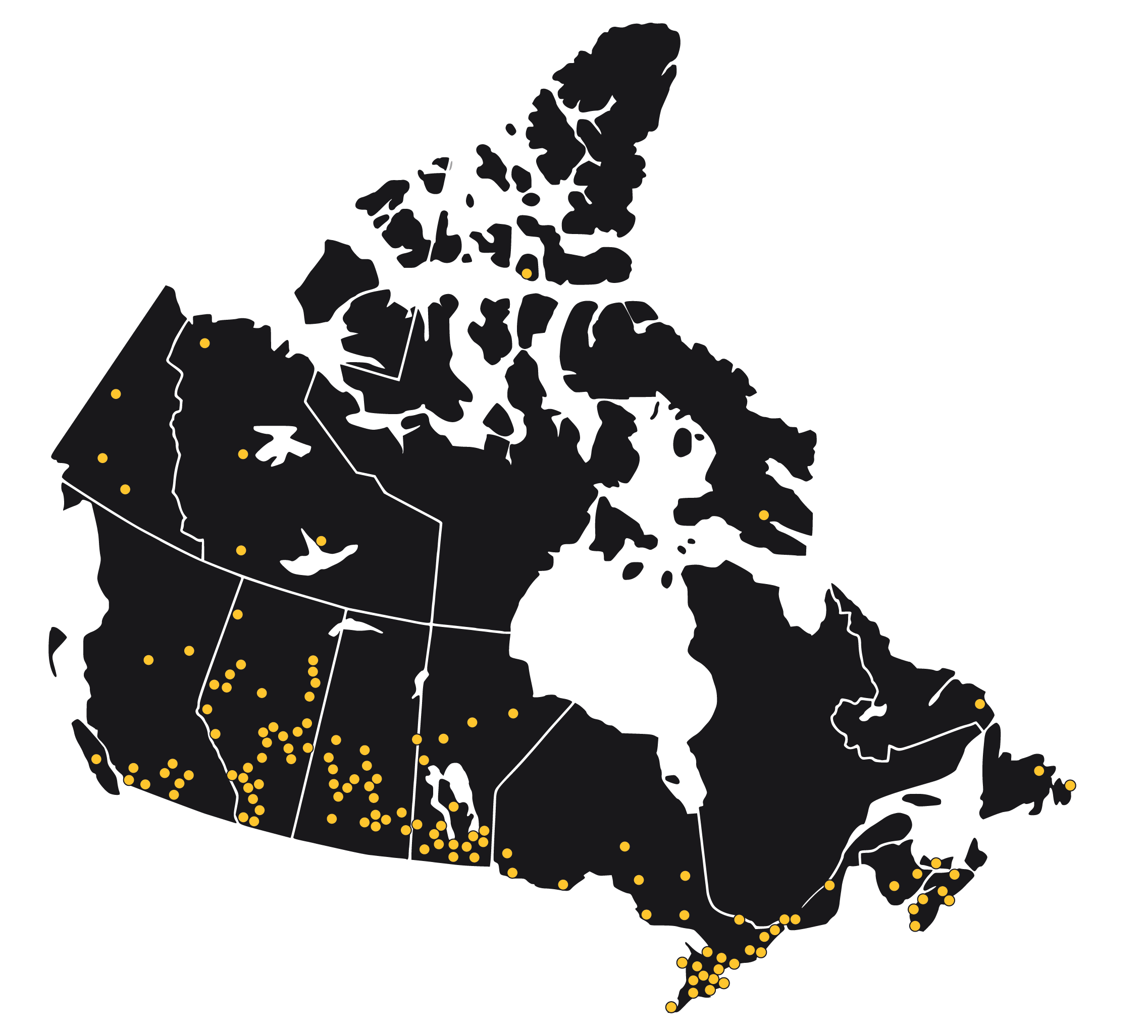 Canada Projects Map