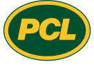 PCL Construction White Logo